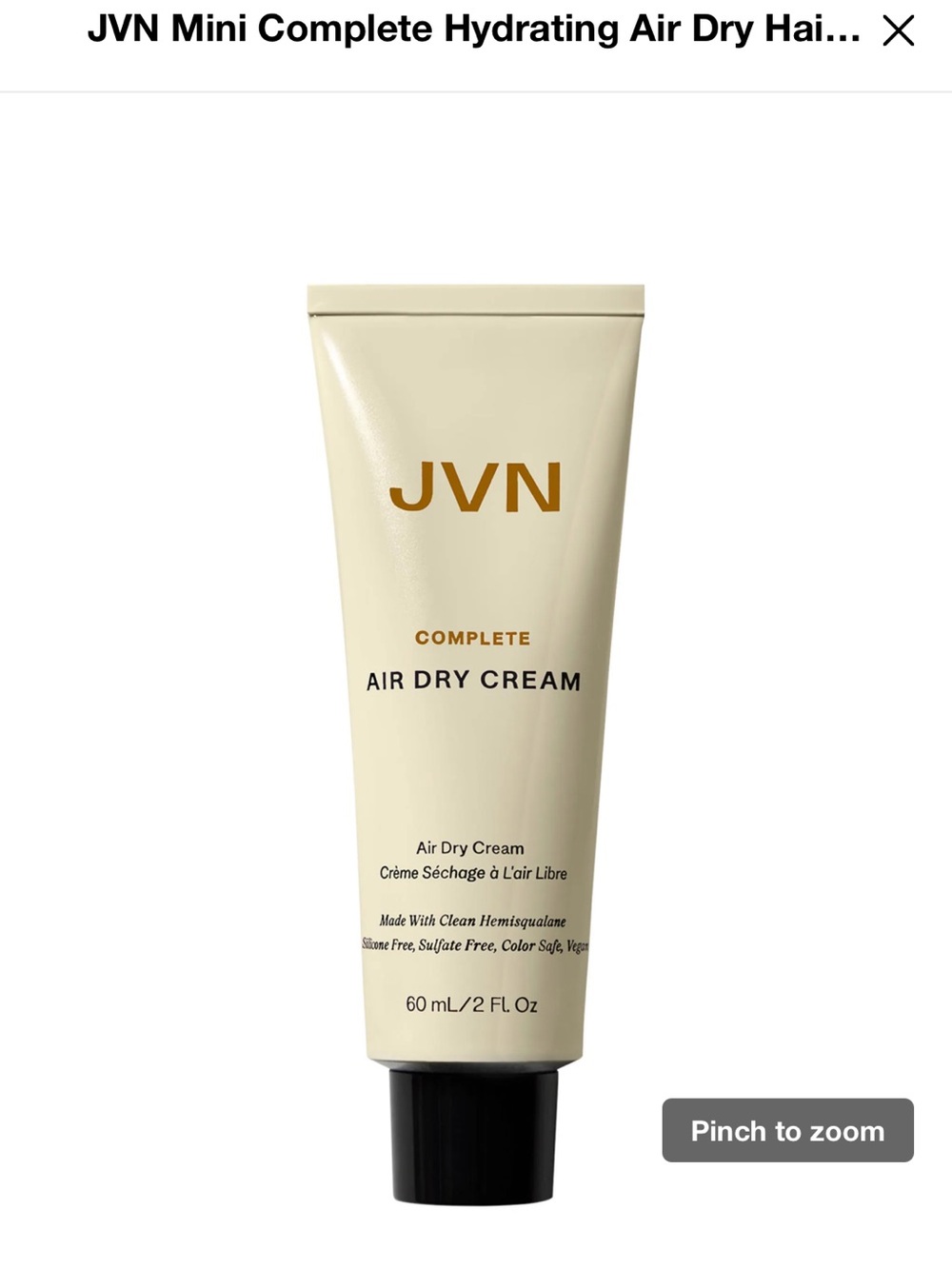 JVN Complete Air Dry Cream